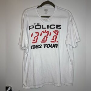 The Police 1982 Tour Band T Graphic Shirt XL American Classics Oversized